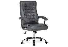Компьютерное кресло Idon light gray 15252 Woodville, серый/искусственная кожа, ножки/металл/хром, размеры - *1250***650*710