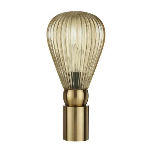 Настольная лампа Elica 5402/1T Odeon Light янтарная 1 лампа, основание золотое металл в стиле современный 