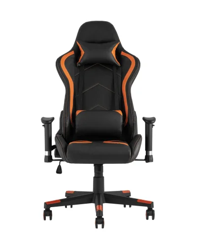 Кресло спортивное TopChairs Cayenne оранжевое УТ000023927 Stool Group, оранжевый/экокожа, ножки/металл/чёрный, размеры - ****640*530 фото 3