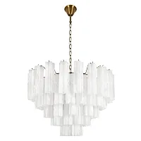 Люстра подвесная Мурано / Murano 10580/800 White LOFT IT белая на 18 ламп, основание бронзовое в стиле арт-деко современный 