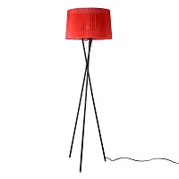 Торшер Fascia OML-62905-03 Omnilux на треноге красный 3 лампы, основание чёрное в стиле классический
