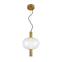 Светильник подвесной LED Allenore SL1582.303.01 ST-Luce прозрачный 1 лампа, основание бронзовое в стиле современный 