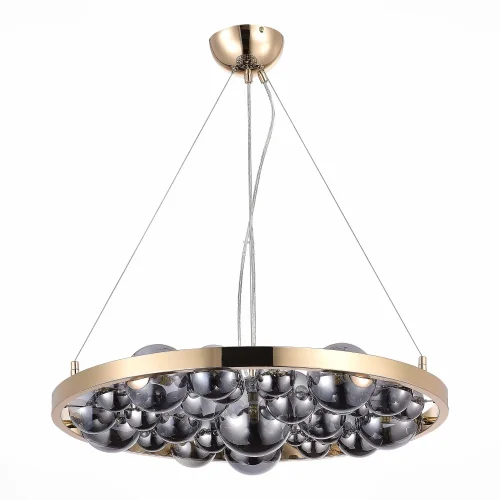 Люстра подвесная Olmi SL1510.203.06 ST-Luce серая чёрная на 6 ламп, основание золотое в стиле современный шар фото 2