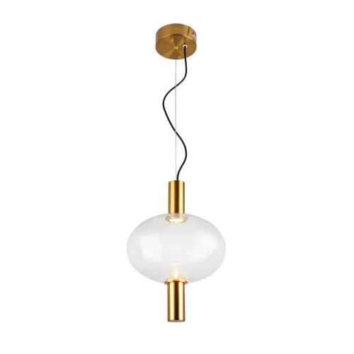 Светильник подвесной LED Allenore SL1582.303.01 ST-Luce прозрачный 1 лампа, основание бронзовое в стиле современный 