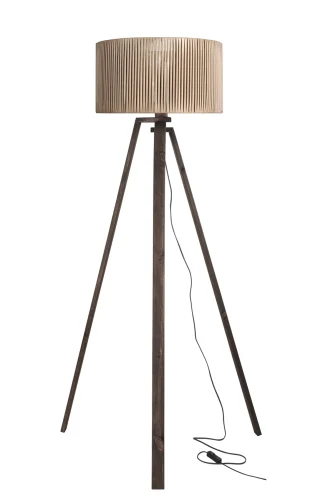 Торшер Cecilia TL1659S-01WB Toplight на треноге коричневый 1 лампа, основание венге коричневое в стиле современный
