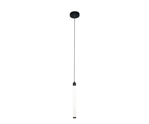 Светильник подвесной LED Эванте 08456-1A,19 Kink Light белый на 1 лампу, основание чёрное в стиле современный 