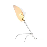 Настольная лампа Spruzzo SL305.504.01 ST-Luce белая 1 лампа, основание белое металл в стиле лофт 