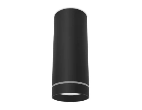 Светильник накладной LED TN286 Ambrella light чёрный 1 лампа, основание чёрное в стиле современный хай-тек круглый фото 2