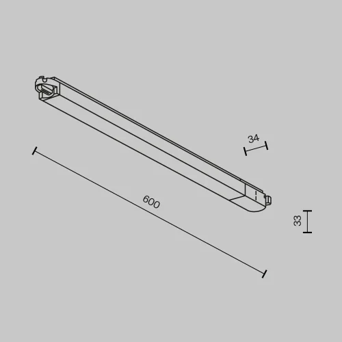 Трековый светильник LED Single phase track system TR000-1-24W3K-W Maytoni белый для шинопроводов серии Single phase track system белый фото 9