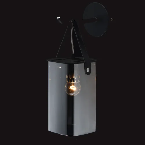 Бра Тетро 673025801 DeMarkt чёрный на 1 лампа, основание чёрное в стиле современный  фото 2