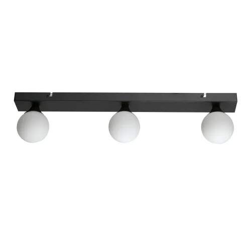 Светильник потолочный Vivari LH012100 LightHall белый на 3 лампы, основание чёрное в стиле современный шар фото 4