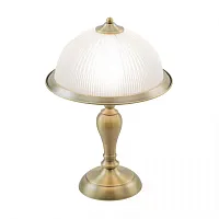 Настольная лампа Идальго CL434811 Citilux белая 1 лампа, основание бронзовое металл в стиле классический кантри 