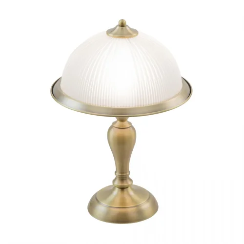 Настольная лампа Идальго CL434811 Citilux белая 1 лампа, основание бронзовое металл в стиле классический кантри 