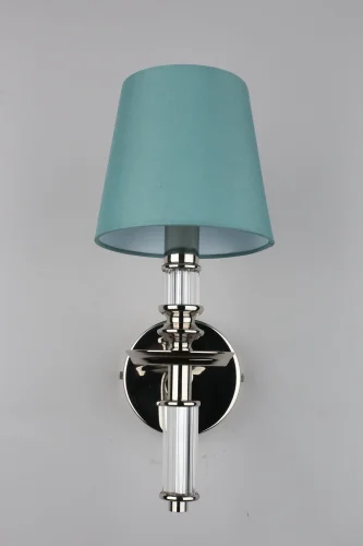 Бра Cantello OML-87601-01 Omnilux голубой на 1 лампа, основание хром в стиле классический  фото 5