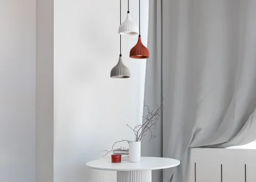 Светильник подвесной Terra FR5582PL-01W Freya белый на 1 лампу, основание чёрное в стиле современный мемфис фото 9 Светильник подвесной Terra FR5582PL-01W Freya белый на 1 лампу, основание чёрное в стиле современный мемфис фото 9