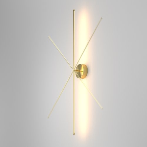 Бра LED Elegant C084WL-L12BS2.7K-1 Maytoni на 1 лампу, основание латунь в стиле современный минимализм фото 4