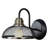 Бра лофт LSP-9953 Lussole чёрный 1 лампа, основание чёрное бронзовое в стиле лофт 