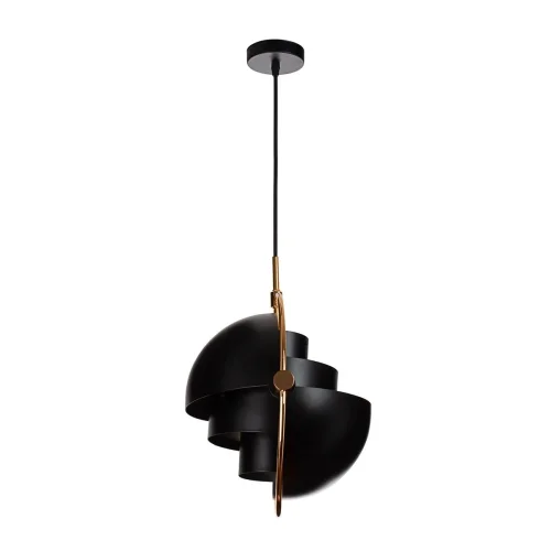 Светильник подвесной Multi-lite LOFT9915-BL LOFT IT золотой чёрный на 1 лампу, основание чёрное в стиле современный 