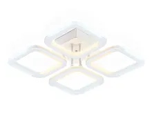Люстра потолочная LED с пультом FA8947 Ambrella light белая на 1 лампу, основание белое в стиле хай-тек 