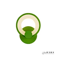 Бра LED Ring A001/1 Green iLedex зелёный 1 лампа, основание зелёное в стиле хай-тек модерн кольца