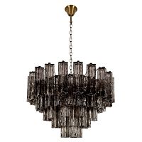 Люстра подвесная Мурано / Murano 10580/800 Smoke LOFT IT дымчатая на 18 ламп, основание бронзовое в стиле арт-деко современный 