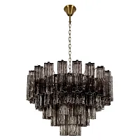 Люстра подвесная Мурано / Murano 10580/800 Smoke LOFT IT дымчатая на 18 ламп, основание бронзовое в стиле арт-деко современный 