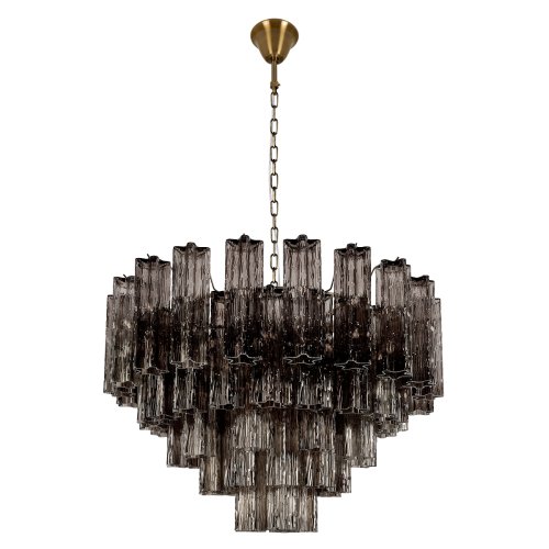Люстра подвесная Мурано / Murano 10580/800 Smoke LOFT IT дымчатая на 18 ламп, основание бронзовое в стиле арт-деко современный Люстра подвесная Мурано / Murano 10580/800 Smoke LOFT IT дымчатая на 18 ламп, основание бронзовое в стиле арт-деко современный
