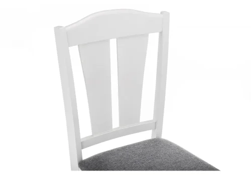 Деревянный стул Bert серый 11423 Woodville, серый/ткань, ножки/дерево/белый, размеры - ****420*460 фото 7