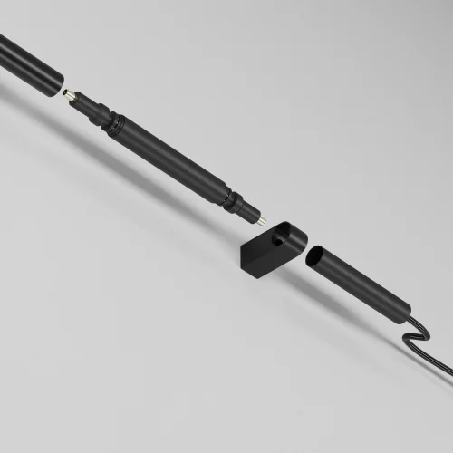 Заглушка с питанием для для штанговой системы Axity CA003EC-B Maytoni чёрный в стиле хай-тек современный для светильников серии Axity Maytoni axity штанговая фото 2