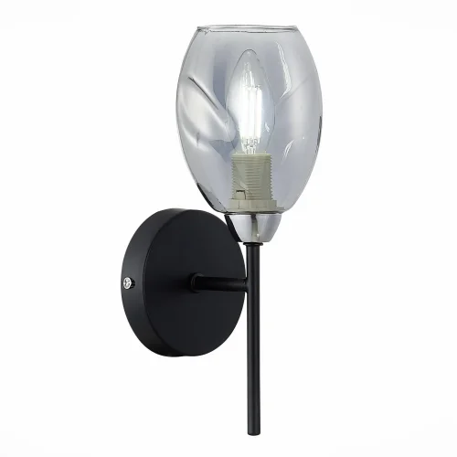 Бра Gloa SLE155511-01 Evoluce серый чёрный на 1 лампа, основание чёрное в стиле современный 