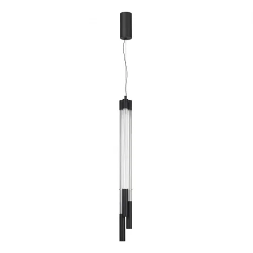 Светильник подвесной LED Anta 4393/30L Odeon Light белый на 1 лампу, основание чёрное в стиле современный трубочки
