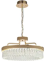 Люстра подвесная LED Visconte 4304-6P Favourite прозрачная на 1 лампу, основание золотое в стиле классический 