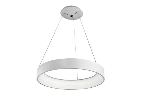Светильник подвесной LED Bend 8330R-WH iLedex белый 1 лампа, основание белое в стиле современный хай-тек кольца