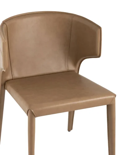 Стул Арманд, экокожа, коричневый УТ000025609 Stool Group, коричневый/экокожа, ножки/металл/коричневый, размеры - ****575*555 фото 6