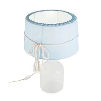 Настольная лампа PELLE 167690-26 ImperiumLoft голубая 1 лампа, основание белое металл в стиле скандинавский 