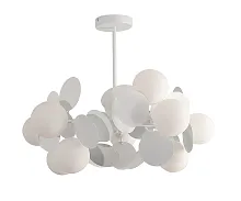 Люстра потолочная Матиас 074160-10,01(01) Kink Light белая на 10 ламп, основание белое в стиле модерн молекула шар
