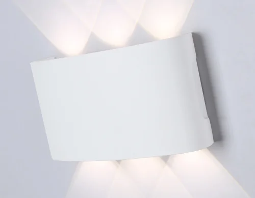 Настенный светильник LED ST4455 Ambrella light уличный IP65 белый 1 лампа, плафон белый в стиле хай-тек современный LED фото 3
