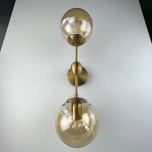 Бра Modo 84999-22 ImperiumLoft янтарный на 2 лампы, основание золотое в стиле современный арт-деко  фото 9