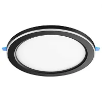 Светильник точечный LED Span 359023 Novotech белый 1 лампа, основание чёрное в стиле хай-тек 
