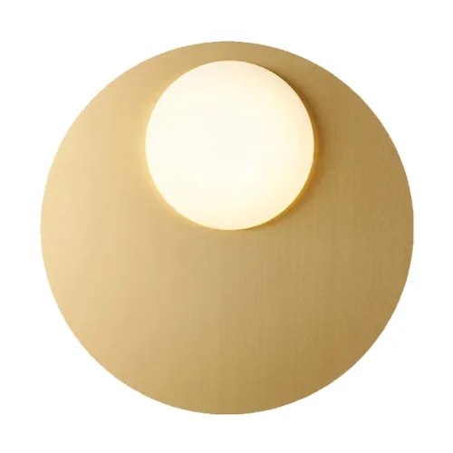 Светильник потолочный LONE D36 208141-23 ImperiumLoft белый на 1 лампу, основание латунь в стиле современный фото 6 Светильник потолочный LONE D36 208141-23 ImperiumLoft белый на 1 лампу, основание латунь в стиле современный фото 6