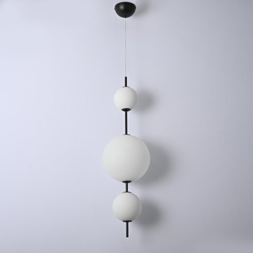 Светильник подвесной LED White 85415-22 ImperiumLoft белый 3 лампы, основание чёрное в стиле современный  фото 7