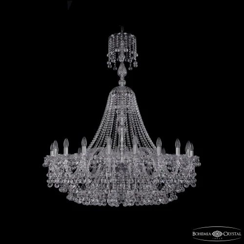 Люстра подвесная 1409/20/400/XL-133 Ni Bohemia Ivele Crystal без плафона на 20 ламп, основание никель в стиле классический sp