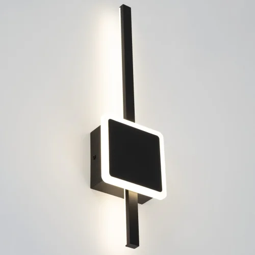 Бра с выключателем LED Стиг CL203401 Citilux чёрный на 1 лампа, основание чёрное в стиле хай-тек современный отражённый свет фото 6