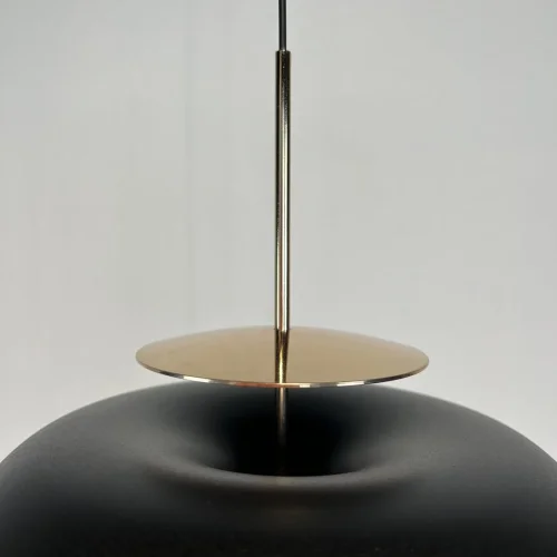 Светильник подвесной LED Bertil 232158-23 ImperiumLoft чёрный золотой 1 лампа, основание чёрное в стиле скандинавский  фото 23