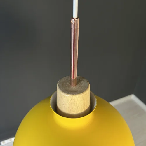 Светильник подвесной OMG A Yellow 179783-26 ImperiumLoft жёлтый 1 лампа, основание золотое в стиле скандинавский современный  фото 7