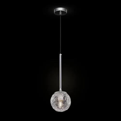 Светильник подвесной Ligero MOD061PL-01CH Maytoni прозрачный 1 лампа, основание хром в стиле современный  фото 4