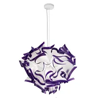 Люстра подвесная Слизия / Clizia 10593/600 Purple LOFT IT белая фиолетовая на 4 лампы, основание в стиле современный арт-деко Люстра подвесная Слизия / Clizia 10593/600 Purple LOFT IT белая фиолетовая на 4 лампы, основание в стиле современный арт-деко