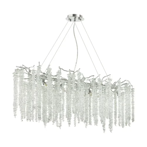 Люстра подвесная Banche 5004/12 Odeon Light прозрачная на 12 ламп, основание хром серебряное в стиле классический ветви