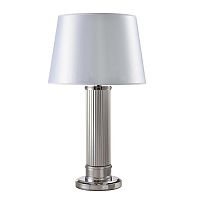 Настольная лампа 3292/T nickel Newport белая 1 лампа, основание никель металл стекло в стиле современный 
