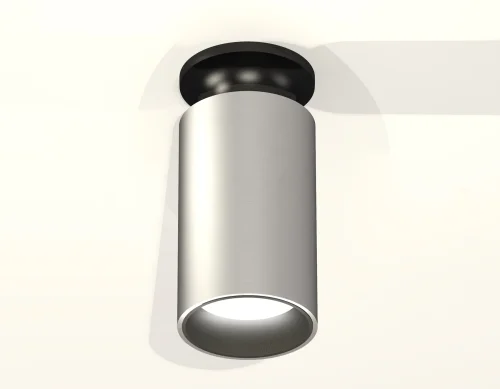 Светильник накладной Techno Spot XS XS6324101 Ambrella light серебряный 1 лампа, основание чёрное в стиле хай-тек современный круглый фото 2
